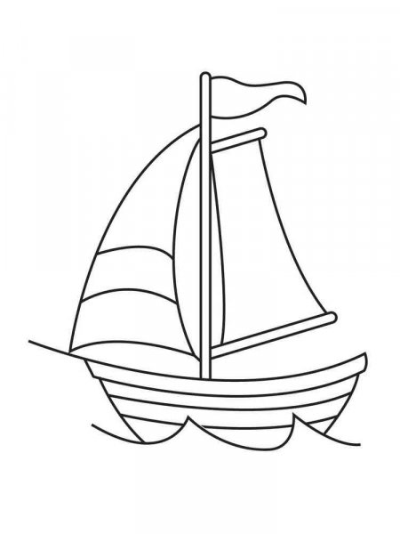 Sailboat coloring pages