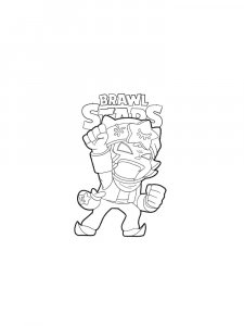 Sandy Brawl Stars coloring page 1 - Free printable