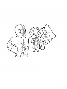 El Primo Holding Sandy Coloring Page