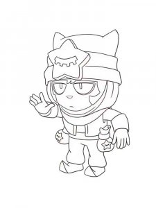 Sandy Brawl Stars coloring pages