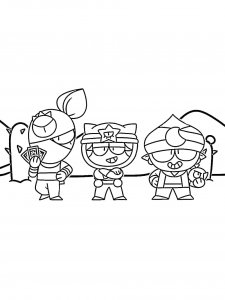 Sandy, Tara and Gene Coloring Page