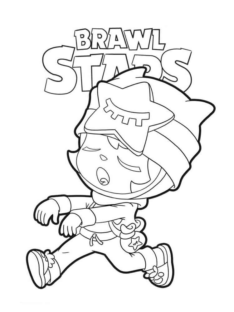 Sandy Brawl Stars coloring pages