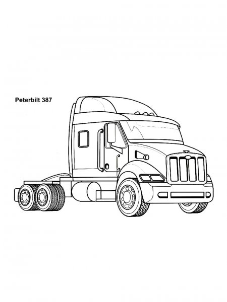 Truck coloring pages