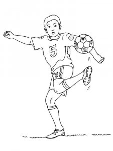 Soccer Player coloring page 34 - Free printable