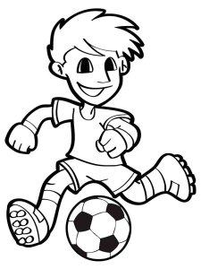 Soccer Player coloring page 46 - Free printable