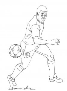 Soccer Player coloring page 47 - Free printable