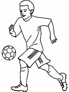 Soccer Player coloring page 50 - Free printable