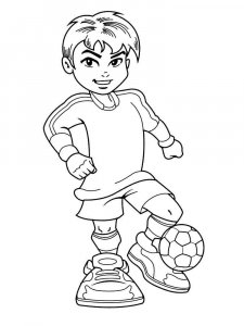 Soccer Player coloring page 53 - Free printable