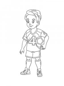 Soccer Player coloring page 56 - Free printable