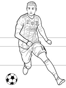 Soccer Player coloring page 30 - Free printable