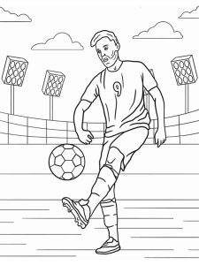 Soccer Player coloring page 32 - Free printable