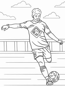Soccer Player coloring page 33 - Free printable