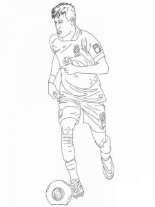 Soccer Player coloring page 1 - Free printable