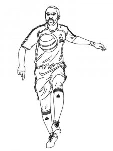 Soccer Player coloring page 2 - Free printable