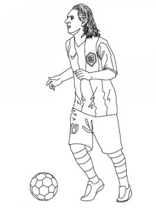 Soccer Player coloring page 4 - Free printable