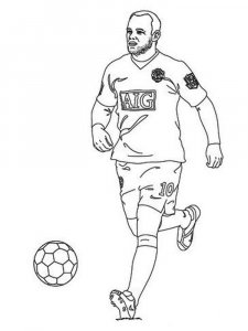 Soccer Player coloring page 5 - Free printable