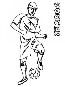 Soccer Player coloring page 6 - Free printable
