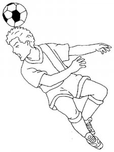 Soccer Player coloring page 9 - Free printable