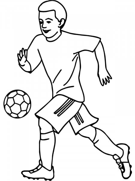 Soccer Player coloring pages