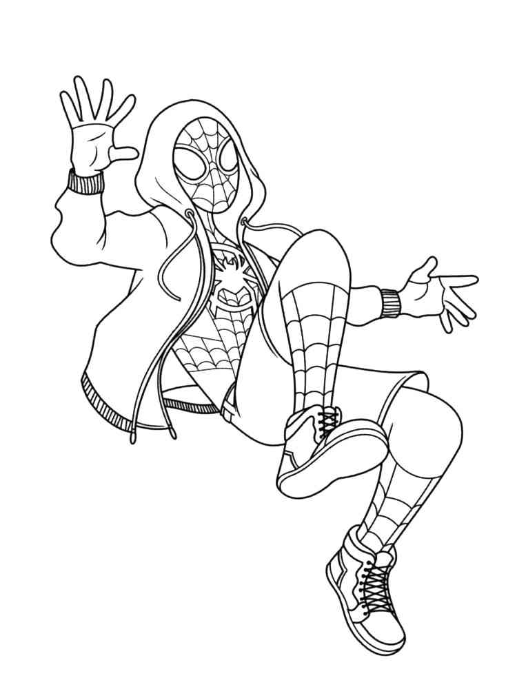 61 Coloring Pages Spiderman Miles  Best HD