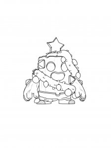Christmas Spike Coloring Page