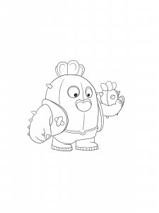Silver Spike Coloring Page