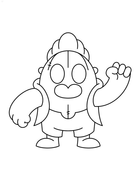 Spike Brawl Stars coloring pages