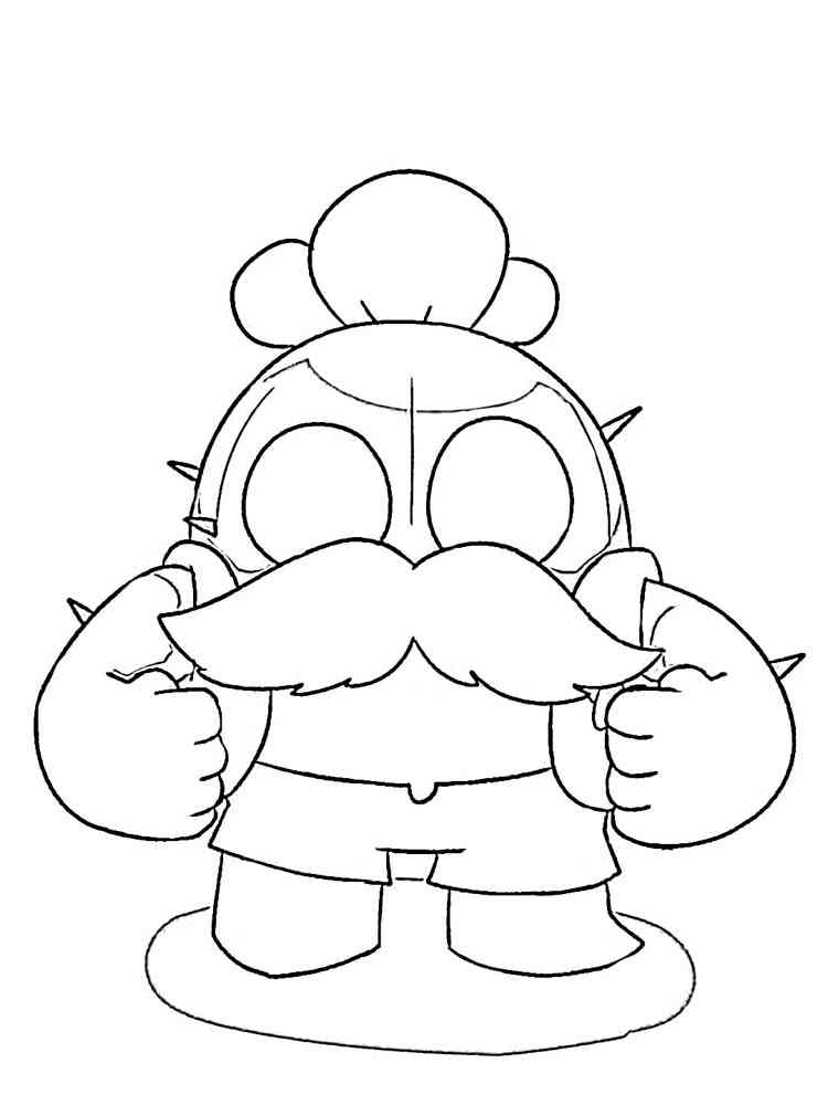 Free Brawl Stars Spike Coloring Pages Download And Print Brawl Stars Spike Coloring Pages - how to draw spike brawl stars image coloring