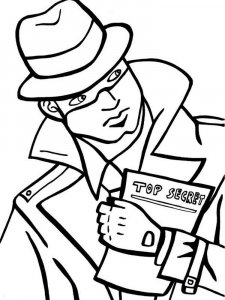 Spy coloring page 14 - Free printable