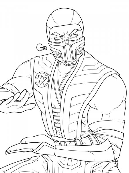 Sub Zero coloring pages