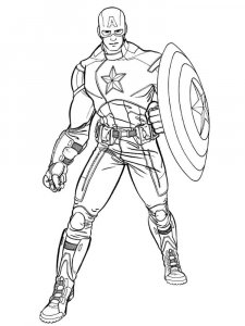 Superhero coloring page 46 - Free printable