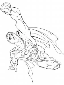 Superhero coloring page 48 - Free printable