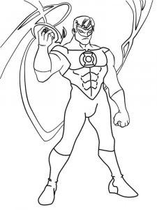 Superhero coloring page 19 - Free printable