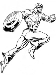 Superhero coloring page 23 - Free printable
