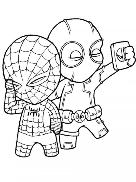 Superheroes coloring pages