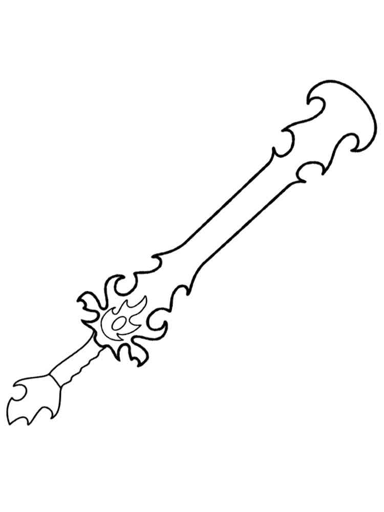 Sword Coloring Pages For Kids