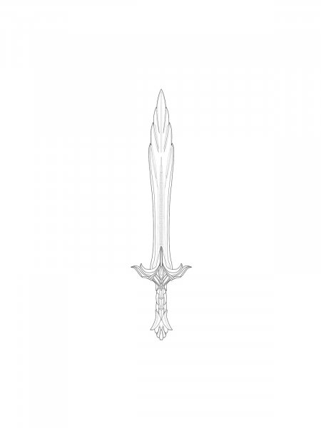 Sword coloring pages