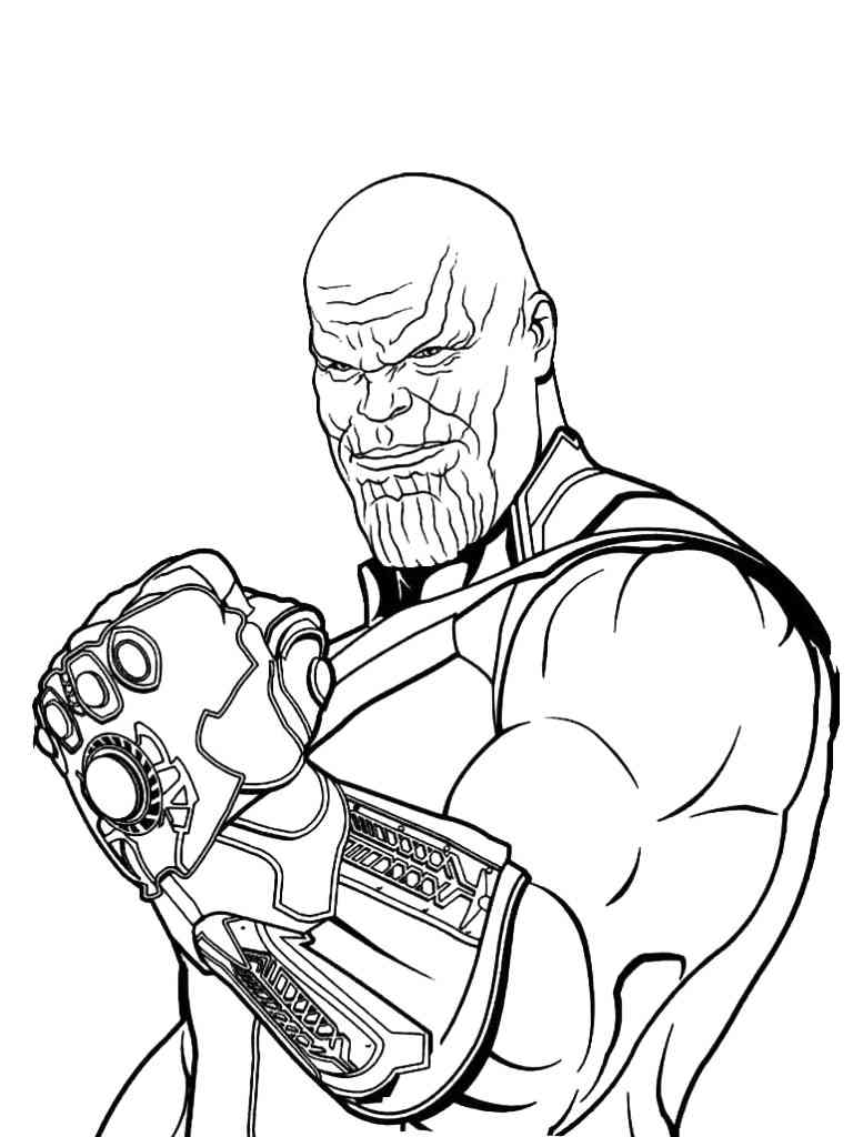 Thanos coloring pages. Free Printable Thanos coloring pages.