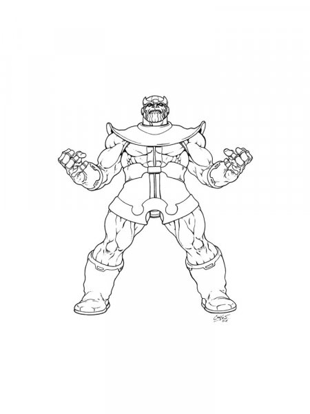 Thanos coloring pages