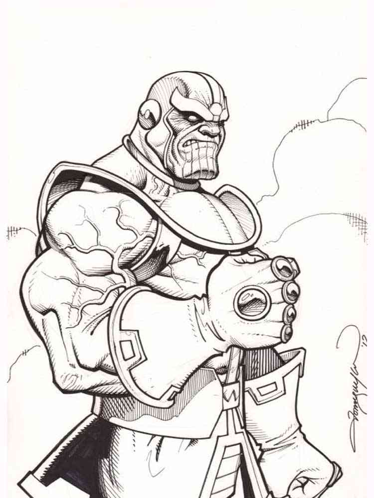 Thanos coloring pages. Free Printable Thanos coloring pages.