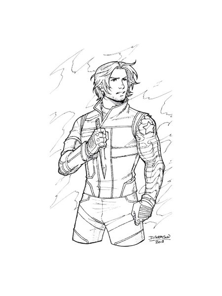 The Winter Soldier coloring pages
