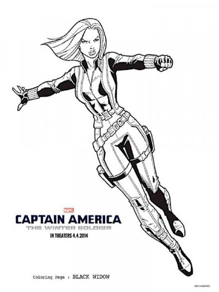 The Winter Soldier Coloring Pages