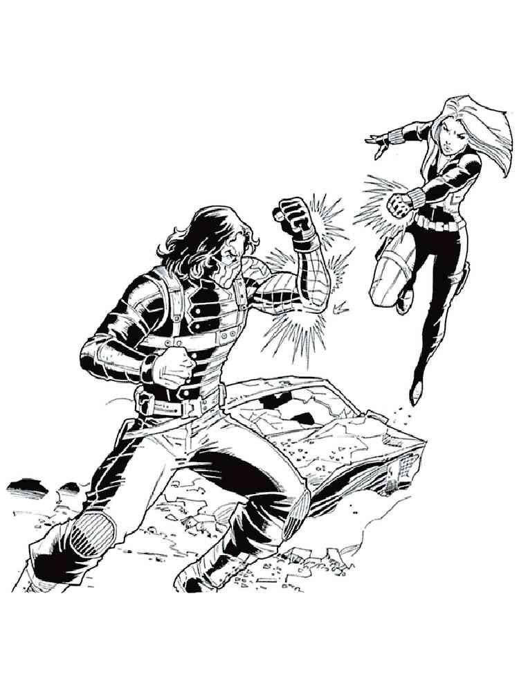 Download The Winter Soldier coloring pages. Free Printable The ...