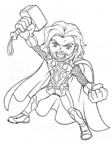 Thor coloring page 10 - Free printable