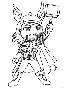 Thor coloring page 11 - Free printable