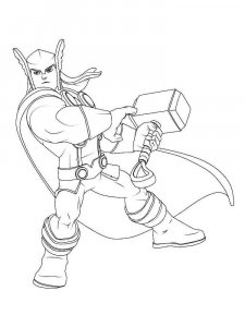 Thor coloring page 13 - Free printable