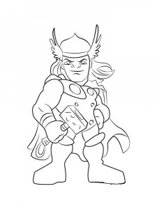 Thor coloring page 16 - Free printable