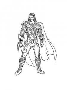 Thor coloring page 3 - Free printable