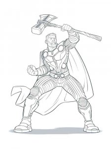 Thor coloring page 5 - Free printable