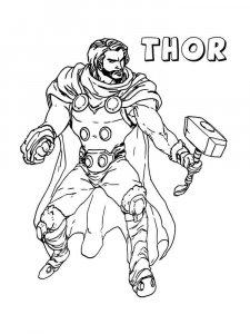 Thor coloring page 7 - Free printable